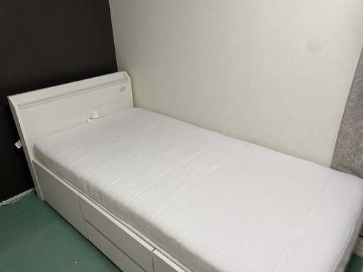 【ニトリ】収納付きシングルベッド＋マットレス付き
