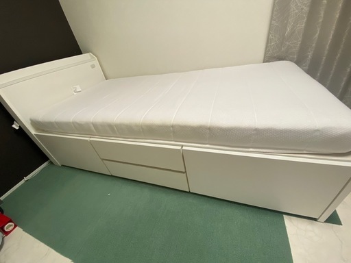 【ニトリ】収納付きシングルベッド＋マットレス付き
