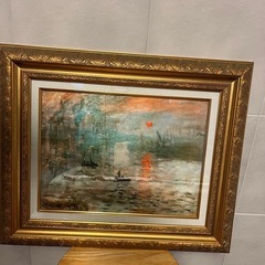 額縁付きのレプリカ絵画の画像