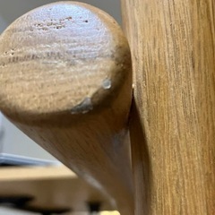 無印良品　オーク材ダイニングアームチェアの画像