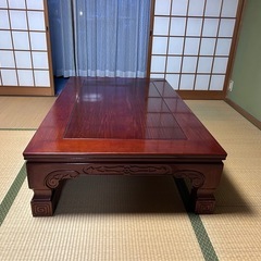 カリモク高級座卓の画像