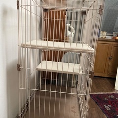 猫用2段ケージの画像