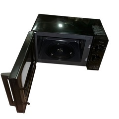 【ジ0902-02】2025年製‼️ 中古美品 Yselect 電子レンジ 17L ターンテーブル式 700W ブラック 単機能レンジ 解凍機能付き 通電確認済み の画像