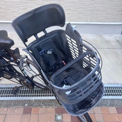自転車 前後チャイルドシート付きの画像