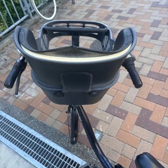 自転車 前後チャイルドシート付きの画像