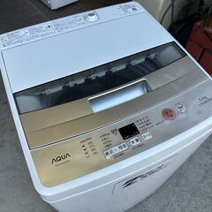 【動作保証あり】AQUA アクア 2018年 AQW-BK50F-W 5.0kg 全自動洗濯機【管理KRS799】の画像