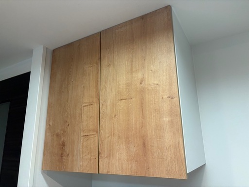 [新品未使用]   　リクシル　キッチン吊り戸棚　新品未使用　ライトグレイン