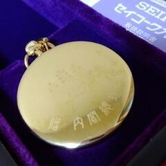 SEIKO　懐中時計　会津塗　美品の画像