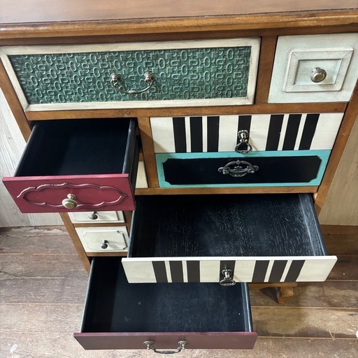 アンティーク パルナサス チェスト 欧風家具 カラフル タンス