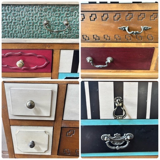 アンティーク パルナサス チェスト 欧風家具 カラフル タンス