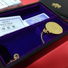 SEIKO　懐中時計　会津塗　美品の画像