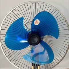 National F-30K1G 松風 当時物 お座敷扇 30ｃｍ　ＡＣ　扇風機 松下電器 パナソニック マリンブルーの画像