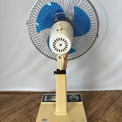 National F-30K1G 松風 当時物 お座敷扇 30ｃｍ　ＡＣ　扇風機 松下電器 パナソニック マリンブルーの画像