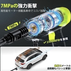 新品未使用♥小型高圧洗浄機（充電式）の画像