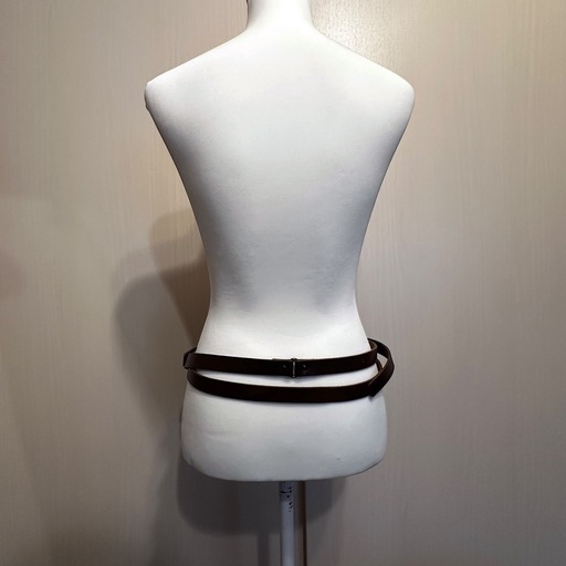 BALENCIAGA レザーベルト ブラウン
