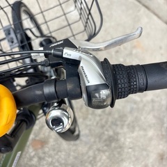 丸石サイクル 電動アシスト自転車 27インチ 外装7段変速 ASAP277KDZ クロスバイク風シティーサイクル SHIMANO Revo Shiftの画像