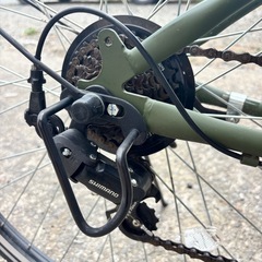 丸石サイクル 電動アシスト自転車 27インチ 外装7段変速 ASAP277KDZ クロスバイク風シティーサイクル SHIMANO Revo Shiftの画像