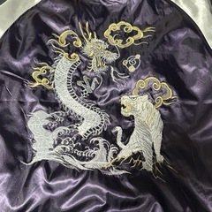 【一心如鏡】　白虎＆龍　スカジャン　4Lの画像