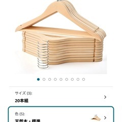 新品未使用半額以下ハンガー20本セットの画像