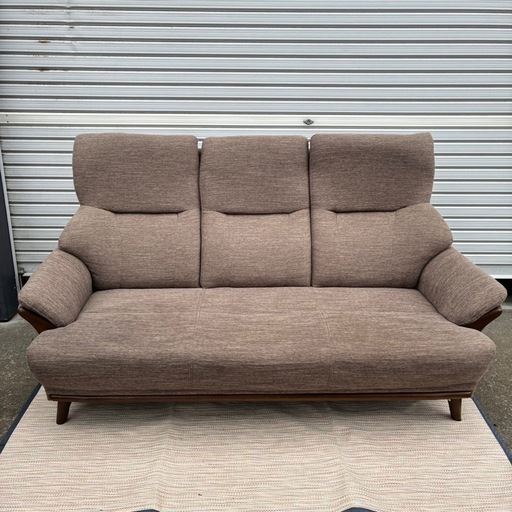 ニトリ 3人用 布張りソファ コウテイ　ファブリック　3人掛け　ソファー　ハイバック