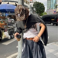 ヒョウ柄キャップ、2idiots label、Pillbox キャップの画像
