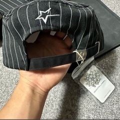 2IDIOTS LABEL ブラックストライプキャップの画像