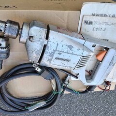 逗子 神鋼電機 SHINKO アングルドリル 6.5mm T-6DA-4 電動 ドリル ドライバー 日曜大工 工作 板材 DIY 棚材 角材 建築 建材 集成材 構造材 内装材 建具 木工 家具 テーブル 作る 組み立ての画像