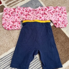 着物風ベビー服 70サイズ ピンクの画像