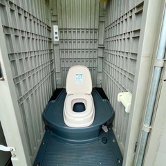簡易水洗汲取式仮設トイレ　美品中古　熊本の画像