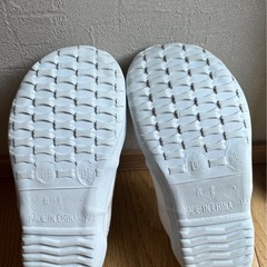 教育パワーシューズ　16.5cm・ 白・記名なしの画像