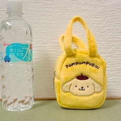 【ポムポムプリン】サンリオぬいぐるみミニコロバッグフェイスVer.2 ポシェット ポーチ　ミニバッグ　非売品　新品の画像