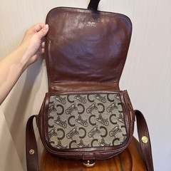 COACH ショルダーバッグ　馬車 ブラウンの画像