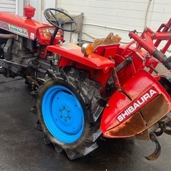 実動トラクター　シバウラ　S070 4WD セル始動　家庭菜園　農機具　の画像