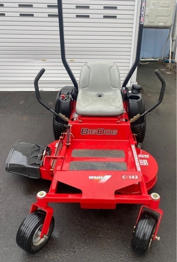 即戦力シバウラ草刈機 芝刈機 ラビットモア セル始動 1531時間 乗用