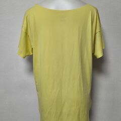 UNIQLO AIRism エアリズム 丸首シャツ イエロー S 黄色カットソーの画像