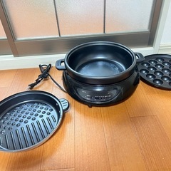 多機能電気鍋 グリル鍋 ホットポット兼用 家庭用電気なべの画像