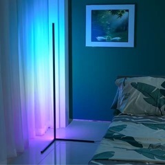 160cm　リモコン付きスマートLEDフロアランプの画像