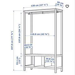 IKEA ヘムネス オープンワードローブ の画像