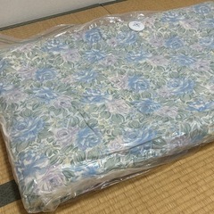 敷布団×2と毛布のセットの画像