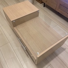 収納付き　ローテーブルの画像