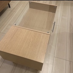 収納付き　ローテーブルの画像