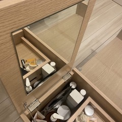 収納付き　ローテーブルの画像