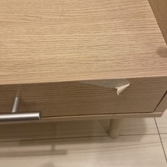 収納付き　ローテーブルの画像