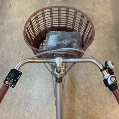 ＜整備済＞パナソニック・26インチ電動アシスト自転車・シルバー LEDライト 3段変速 の画像