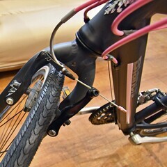 ●近郊格安配送(^^♪●ビアンキ　C SPORT クロスバイク　中古品●相模原　横浜　神奈川●自転車　シースポーツ　ピンクライン●の画像