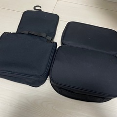 無印良品　化粧ポーチ　旅行ポーチ　ブラックの画像