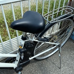 イオンバイク　ENDO SHOJI　 電動アシスト POMUMIE  白　27ｲﾝﾁ　2020年購入の画像