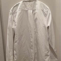 美品 KINASHI CYCLE ホワイト長袖　ダブルジップナイロンシャツの画像