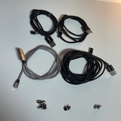 マグネット式充電ケーブル　4本セットの画像