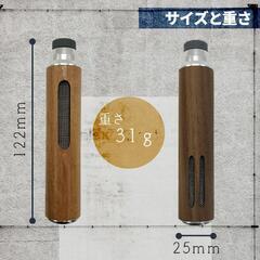 携帯灰皿 灰が落ちない 灰皿 ポータブルアッシュトレイ マウスピース3種付き 箱付き 持ち運び 車 ドライブ 野外 卓上 屋外 携帯 木 旅行 室内 車内 軽量 アウトドアの画像